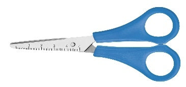Westcott Kinderschere 16,7 cm, spitz, für Rechtshänder – cm-Skala, Kunststoffgriff