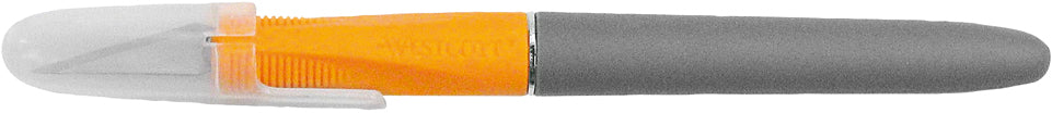 Westcott Skalpell, 219 mm, Softgrip-Griff, Grau-Gelb