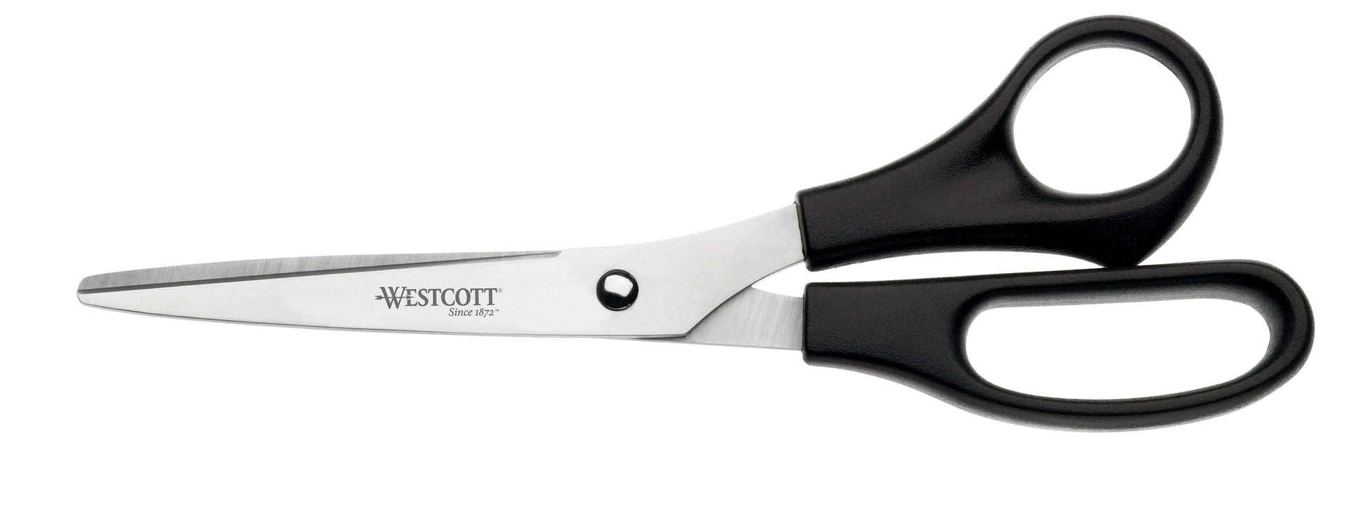 Westcott Schere 21,0 cm, für Rechtshänder – Edelstahl, ergonomischer Griff, schwarz