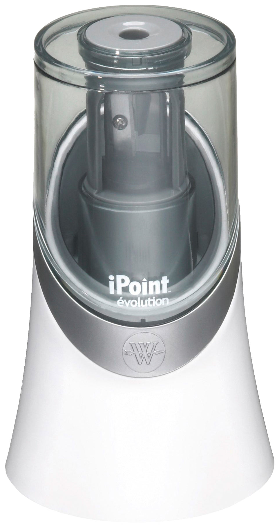 Westcott iPoint Evolution E-5503100 – Elektro-Spitzmaschine – batteriebetrieben (4×AA) – weiss