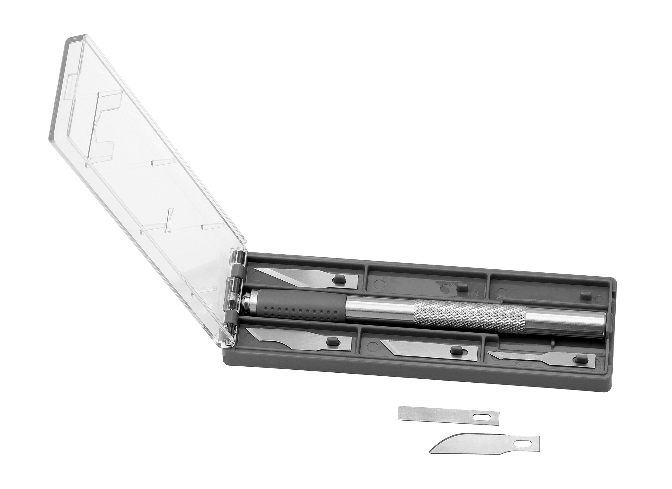 Westcott Skalpell-Set, Metallgriff mit gummierter Griffzone, inkl. 6 Klingen, 7-teilig