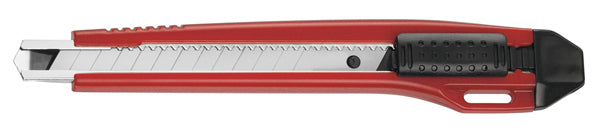 Westcott Premium E-8400100 – Abbrechmesser, 9 mm, Schiebermechanik, Kunststoff, Rot/Schwarz