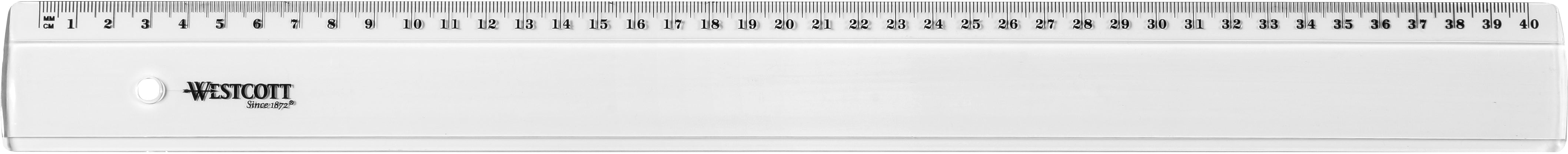 Westcott Lineal – Kunststoff – 41,6 cm – flexibel