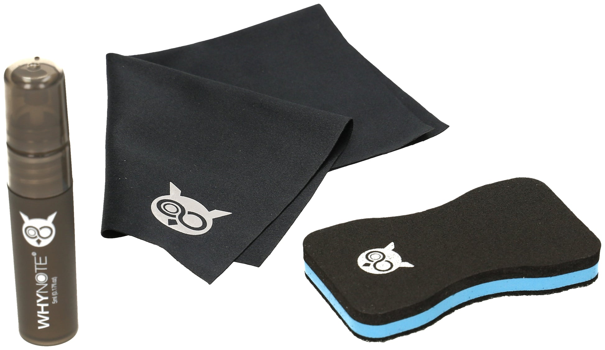 Whynote Reinigungsset WNCLK001 – 3-teilig – für WhyNote Notizbücher, 9,5 × 6,3 × 2,0 cm