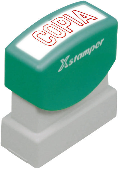 Xstamper Copia S 2-R – Selbstfärbender Wortstempel – Italienisch – Rot