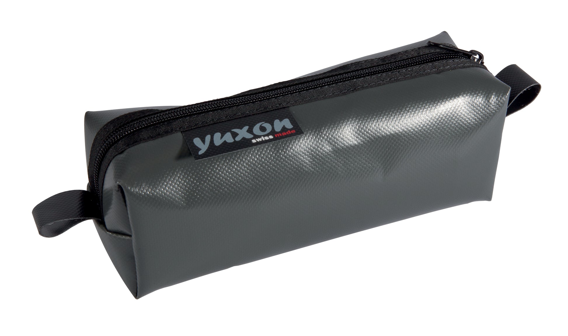 Yuxon Maxi Schlamperetui, Dunkelgrau, Lastwagenblache, 8 × 8 × 20,5 cm