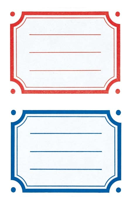 Z-design Haftetiketten – rechteckig 157 × 3 mm