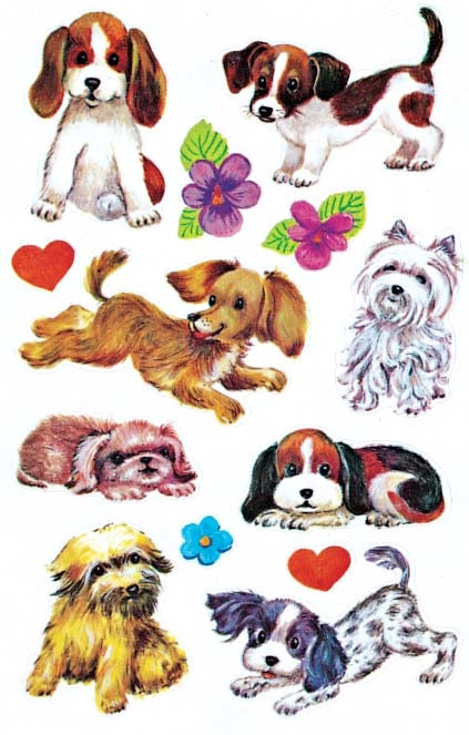 Z-design Sticker, Hunde, 157 × 82 mm