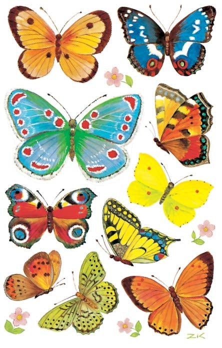Z-design Sticker, Schmetterlinge, 82 × 160 mm