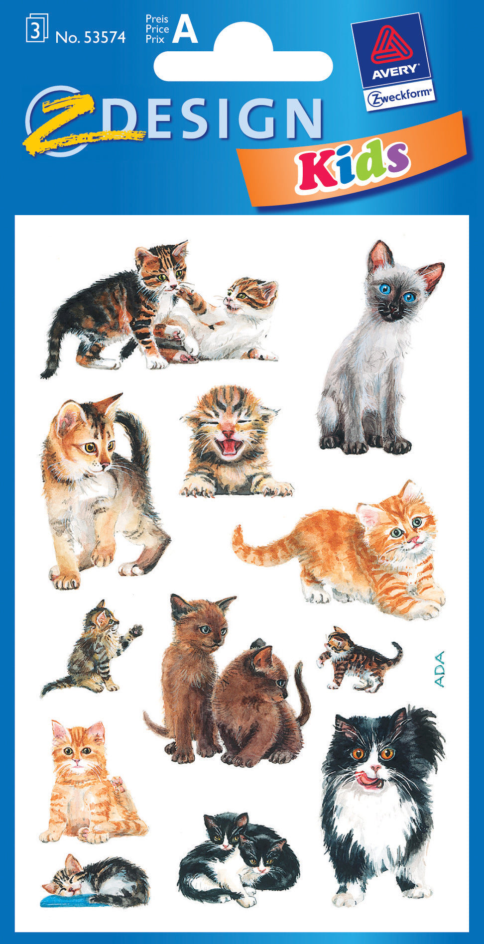 Z-design Sticker, Katzen, 157 × 82 mm