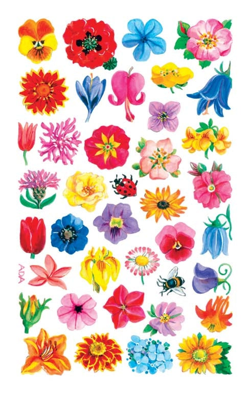 Z-design Sticker, Blumen, 157 × 82 mm