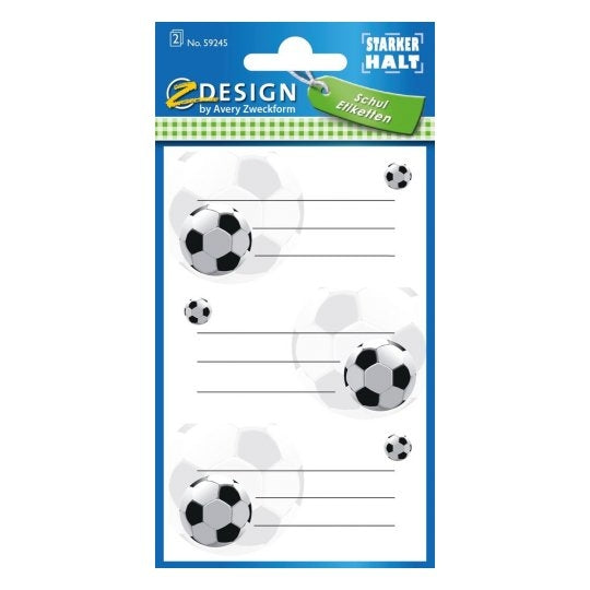 Z-design Sticker, Fussball, 158 × 82 mm
