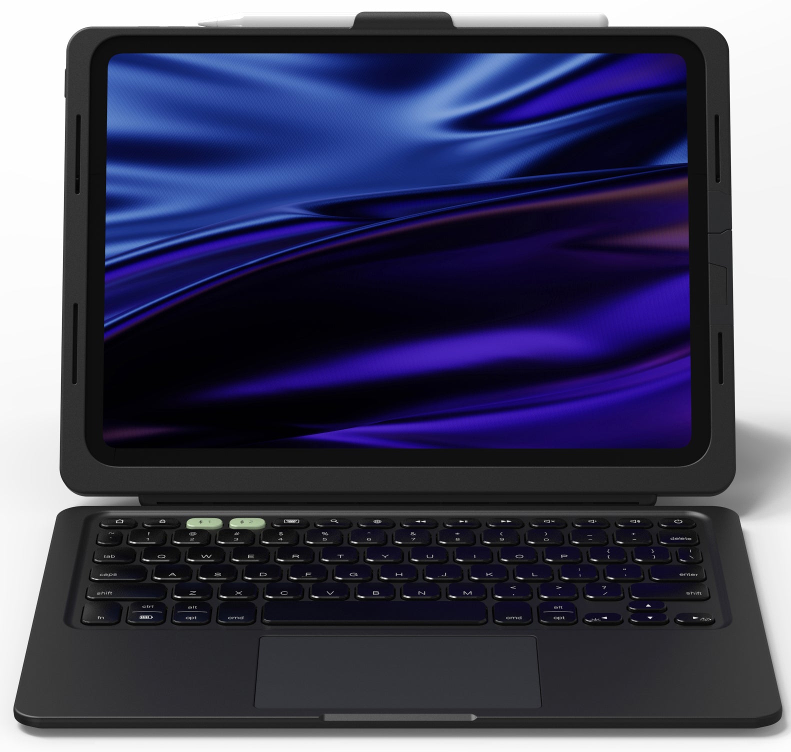 ZAGG Pro Keys Tastatur-Case für iPad 10,9" (10. Gen.) – Kabelgebunden, QWERTZ (CH), mit Trackpad – Schwarz