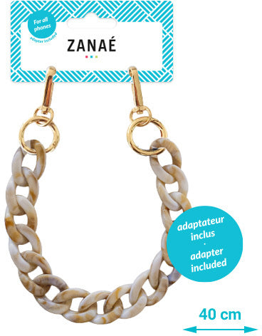 Zanaé Trageband/Schlaufe – inkl. Universaladapter – Handgelenk – für alle Smartphones – Beige