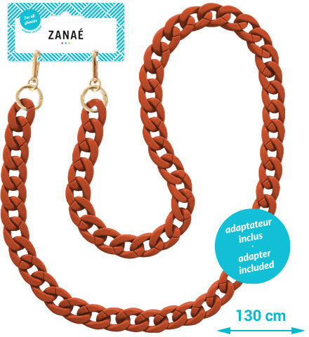Zanaé Autumn Leaf 17670 – Smartphone-Trageband – mit Universaladapter – für alle Smartphones – Rot