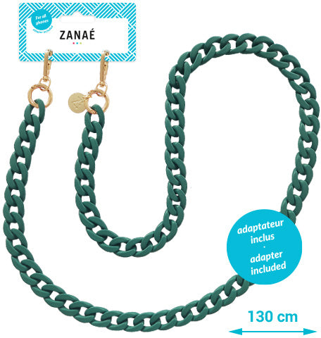 Zanaé Phone Necklace Stone 17674 – Smartphone-Trageband – für alle Smartphones – Stone Grey