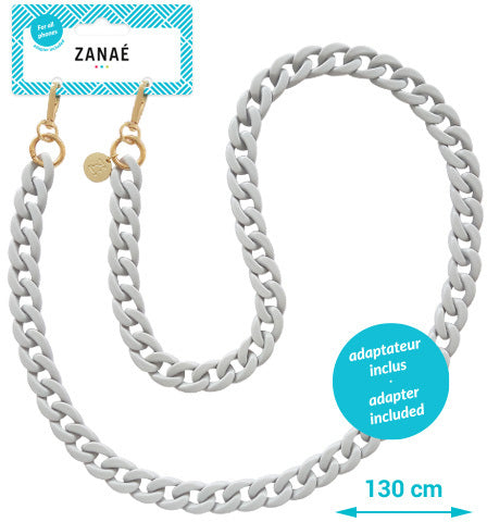 Zanaé Phone Necklace Rodeo 18340 – Smartphone-Trageband – für alle Smartphones – Grau