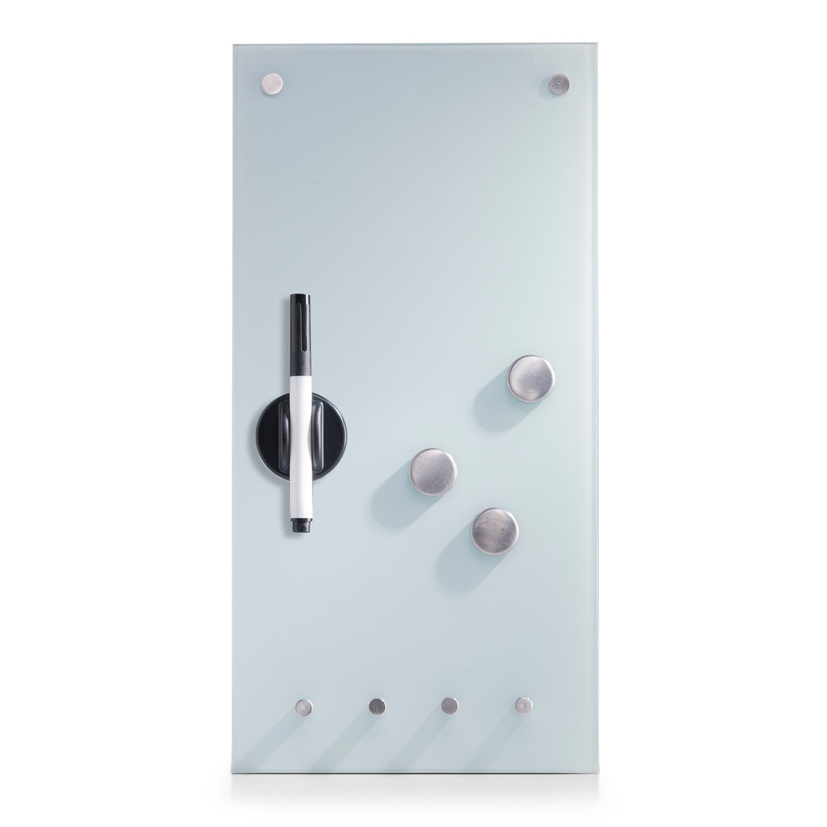 Zeller Present Glasboard – weiss, magnetisch – 20 × 40 cm
