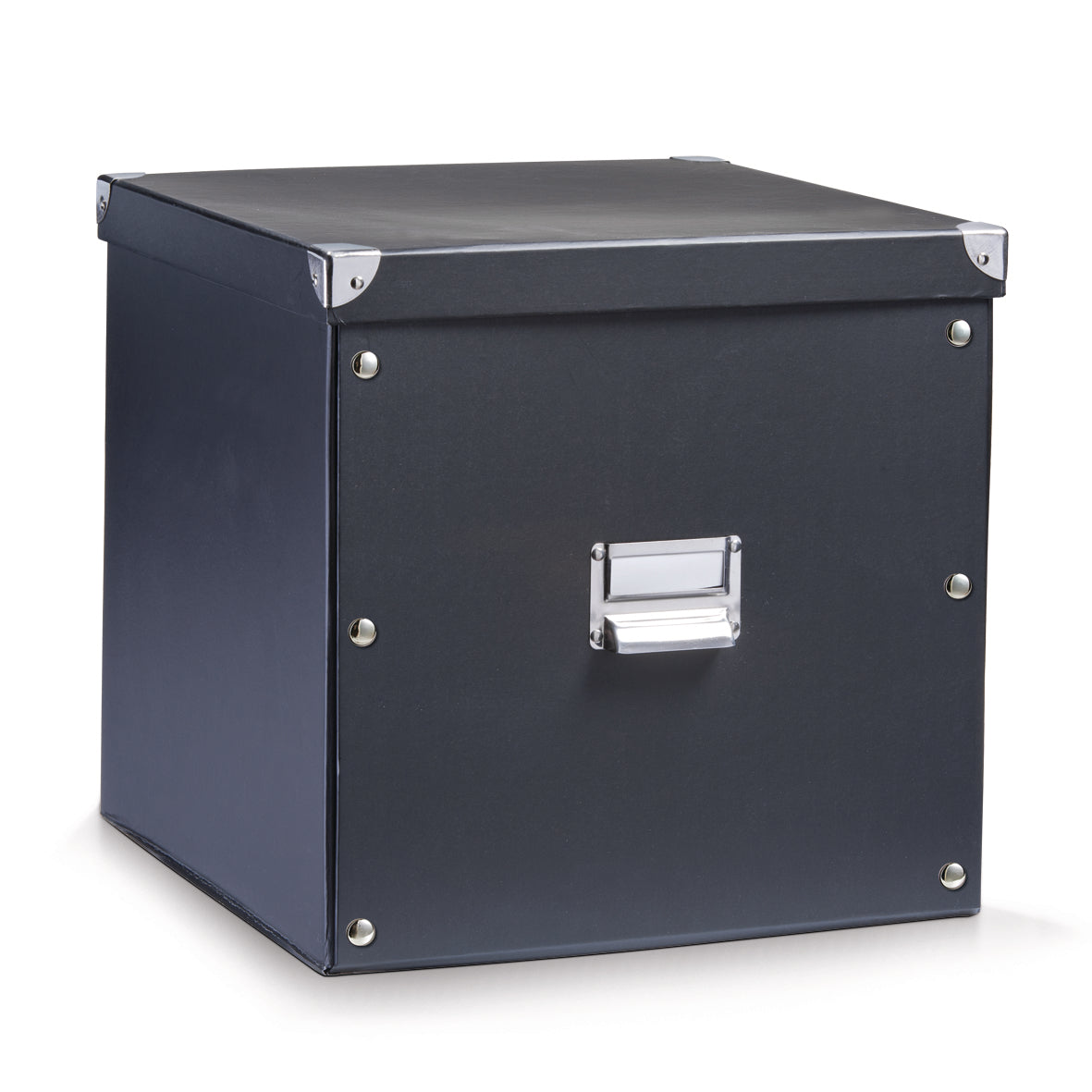 Zeller Present Klappbox 35 l – faltbar – Karton – schwarz – 335 × 38 × 395 mm