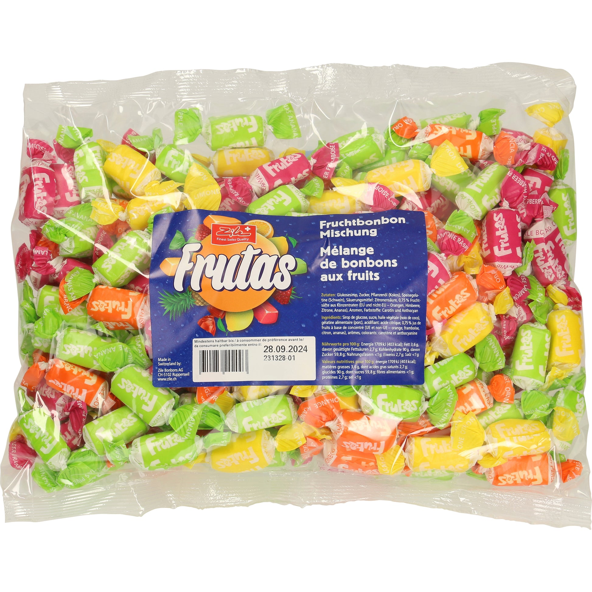 Zile Frutas Lutschbonbons – Fruchtmix – 2,623 kg