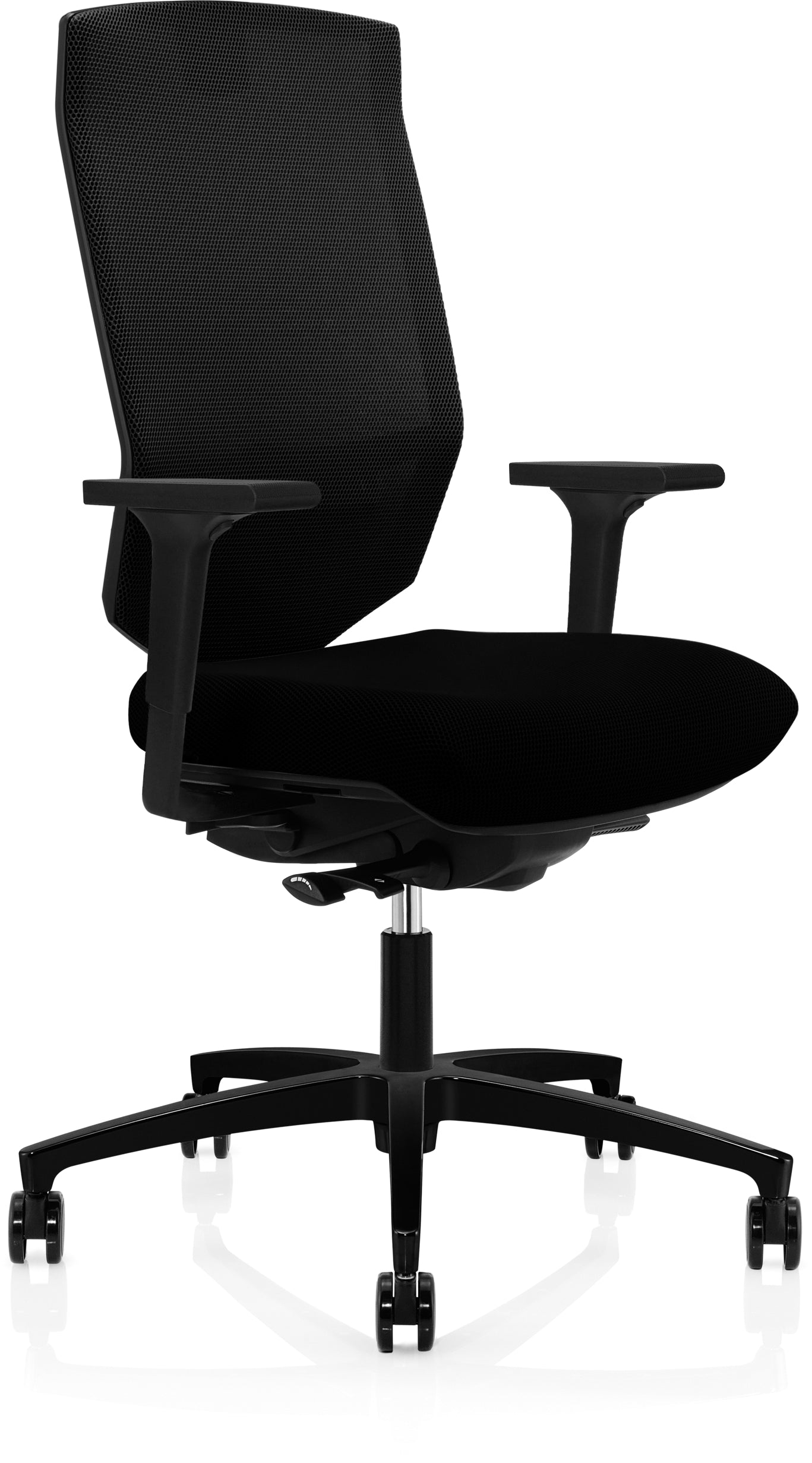 Züco Forma 0573 Bürostuhl – Netzrücken – Schwarz, 2D-Armlehnen