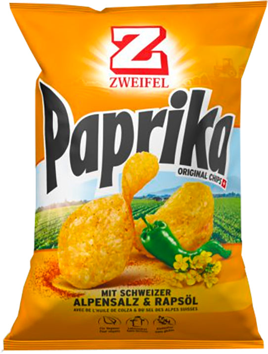 Zweifel Chips – Paprika, glutenfrei, vegan – 30 g