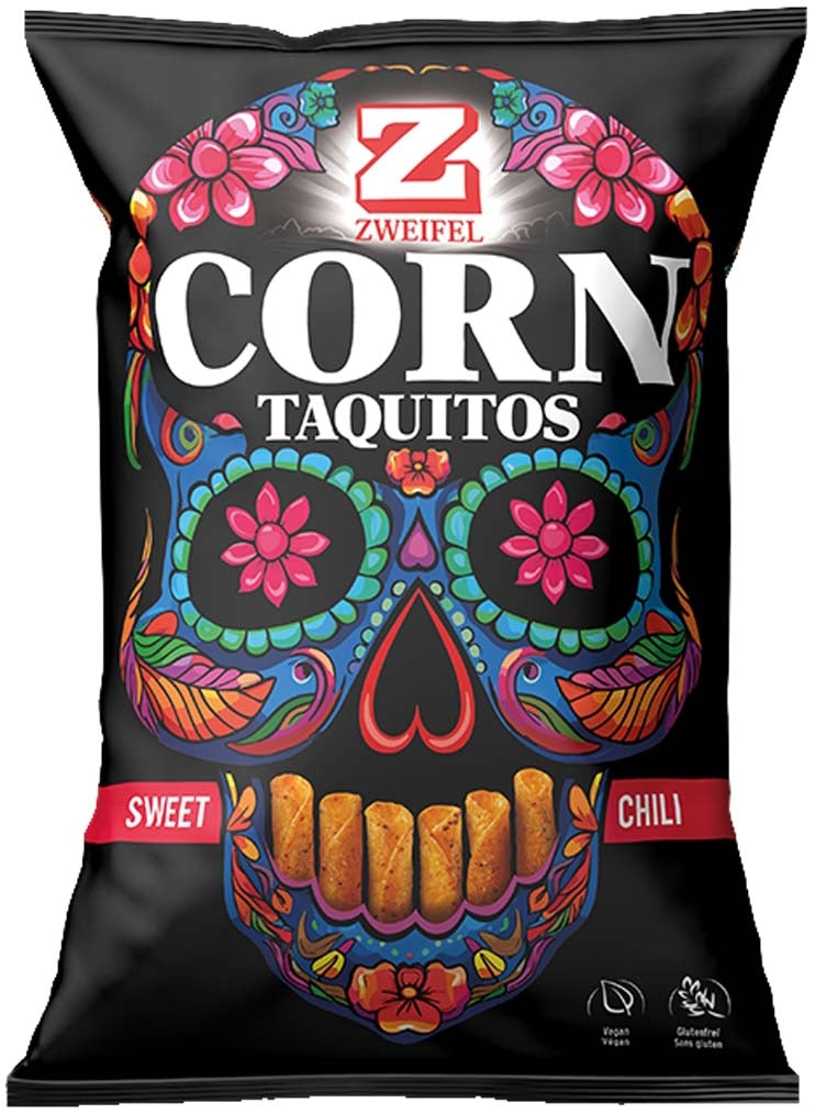 Zweifel Taquitos Maischips – Chili, glutenfrei – 125 g