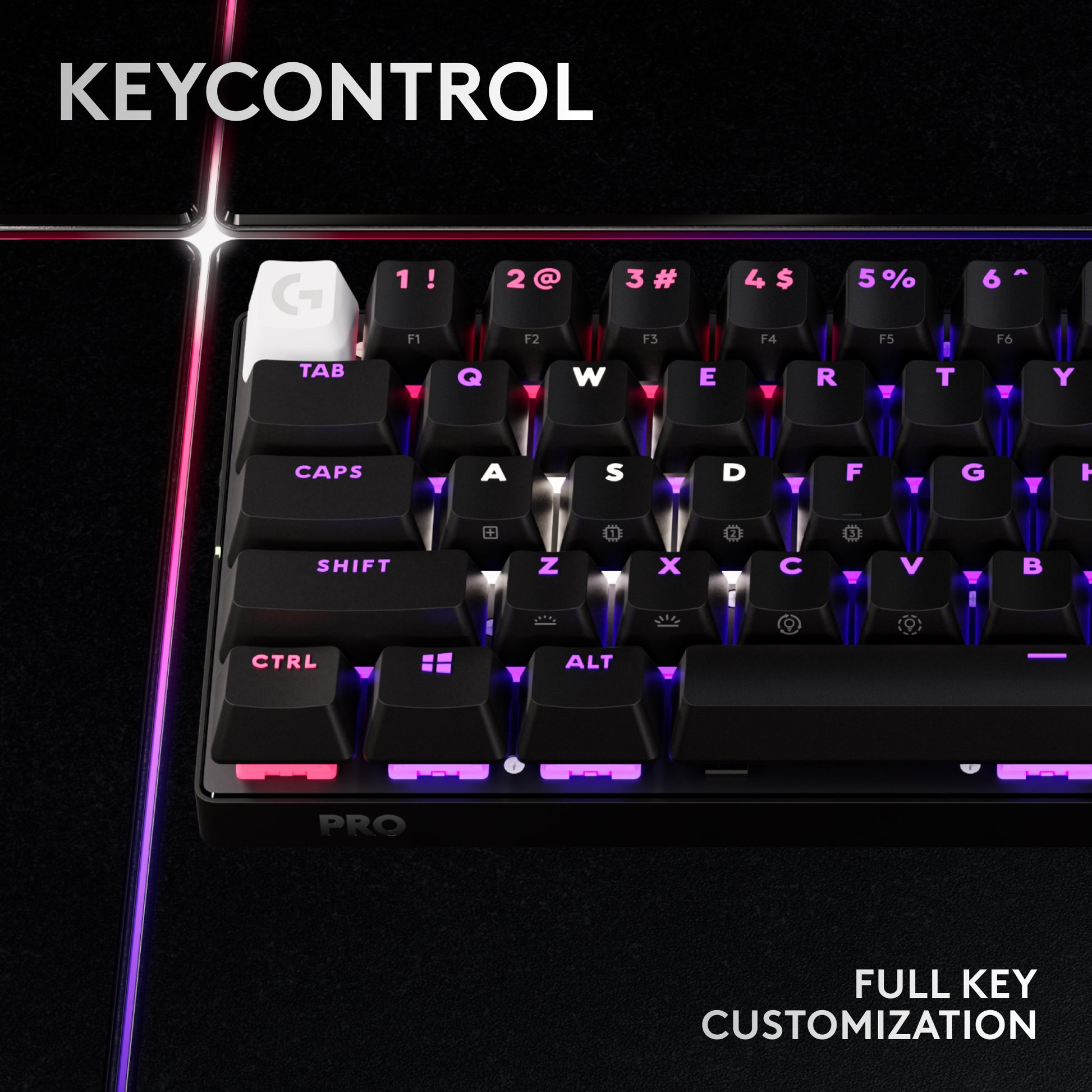 Logitech G PRO X 60 – Tastatur 60% – Mechanisch – Bluetooth & 2,4 GHz – QWERTZ (CH) – RGB – Schwarz