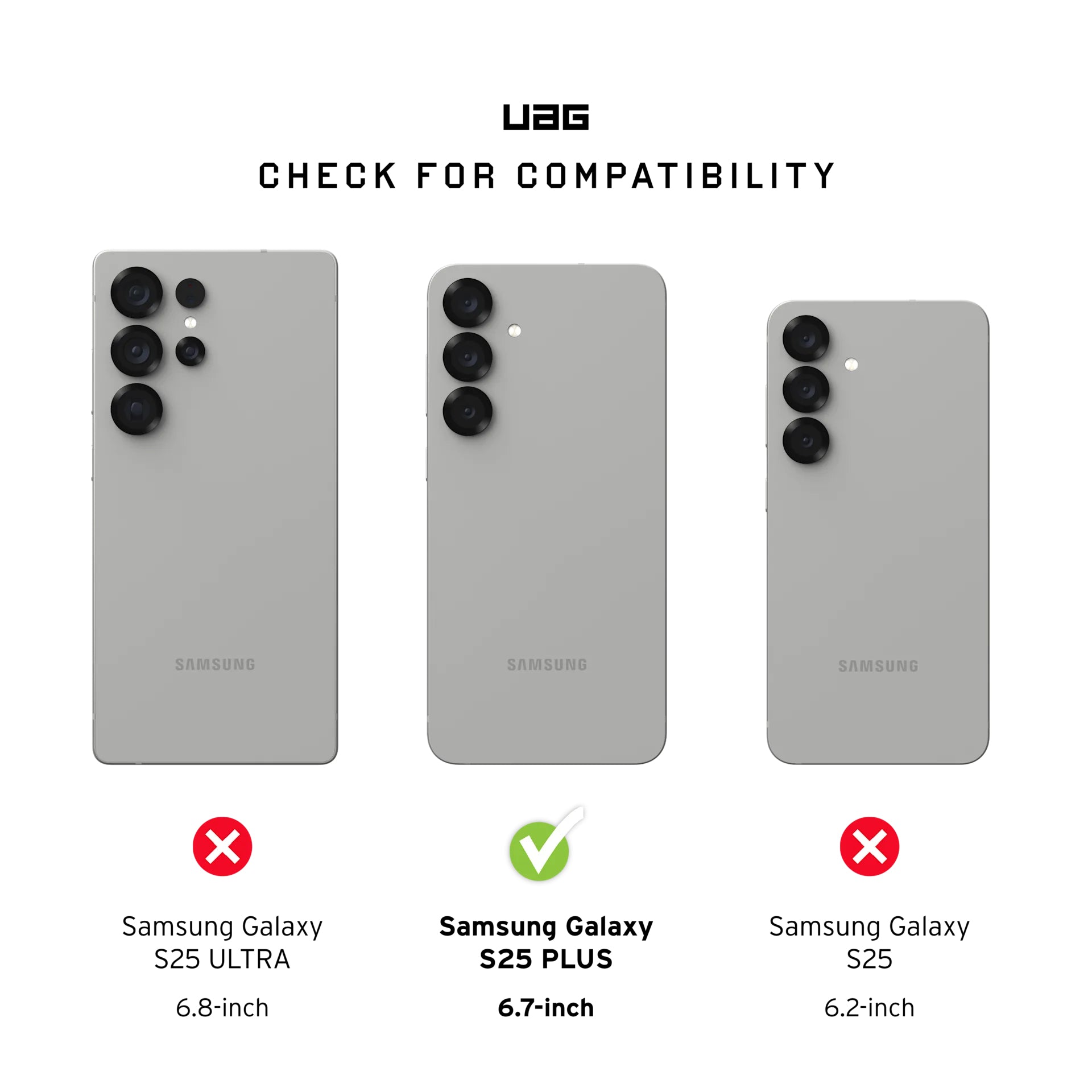 Urban Armor Gear UAG Plyo Pro – Rückcover – für Samsung Galaxy S25 Plus, TPU, Silber/Transparent, bis 4,8 m Sturzsicher