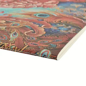 Paperblanks Notizheft – A4 – liniert – 80 Blatt – Hardcover, perforiert, Feuervogel, rot, FSC