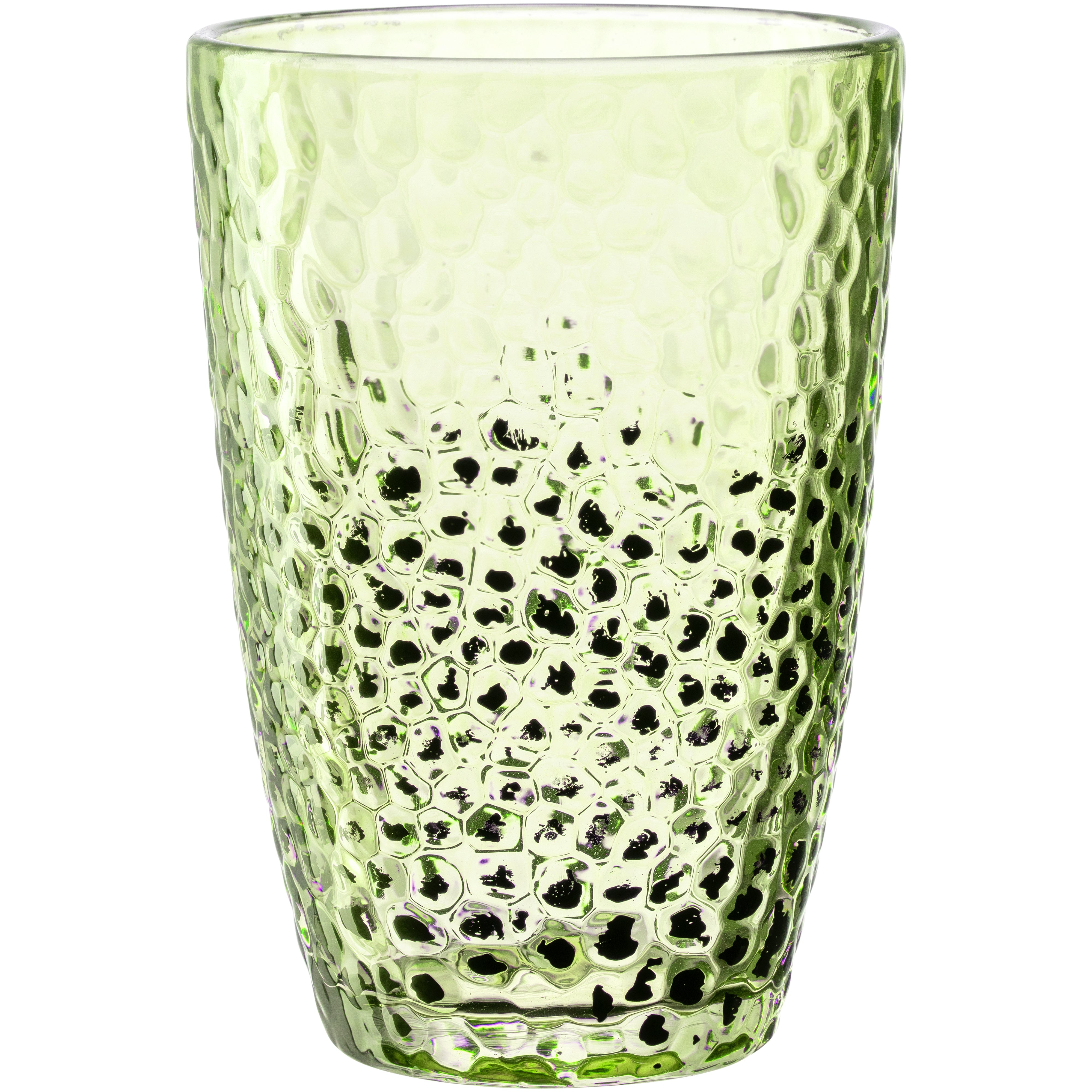 LEONARDO Trinkgläser Matera – 4er Set, 340 ml, Ø 8 cm, Kalk-Natron-Glas, Grün, spülmaschinenfest