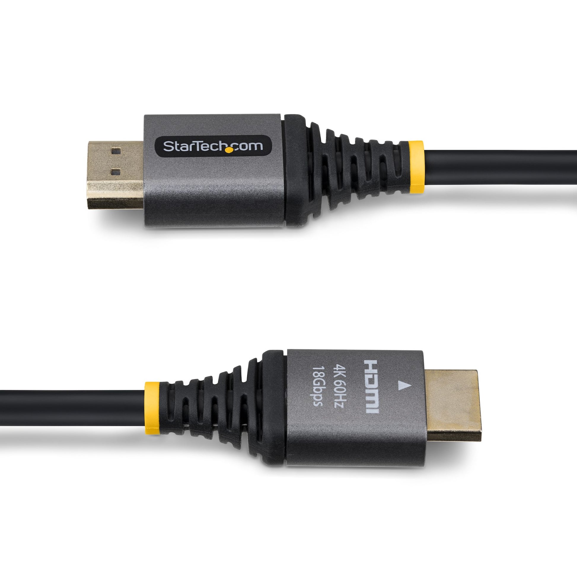 StarTech.com HDMI Kabel HDMI 2.0 4K 60 Hz – 1,5 m – HDR, ARC – Schwarz/Silber