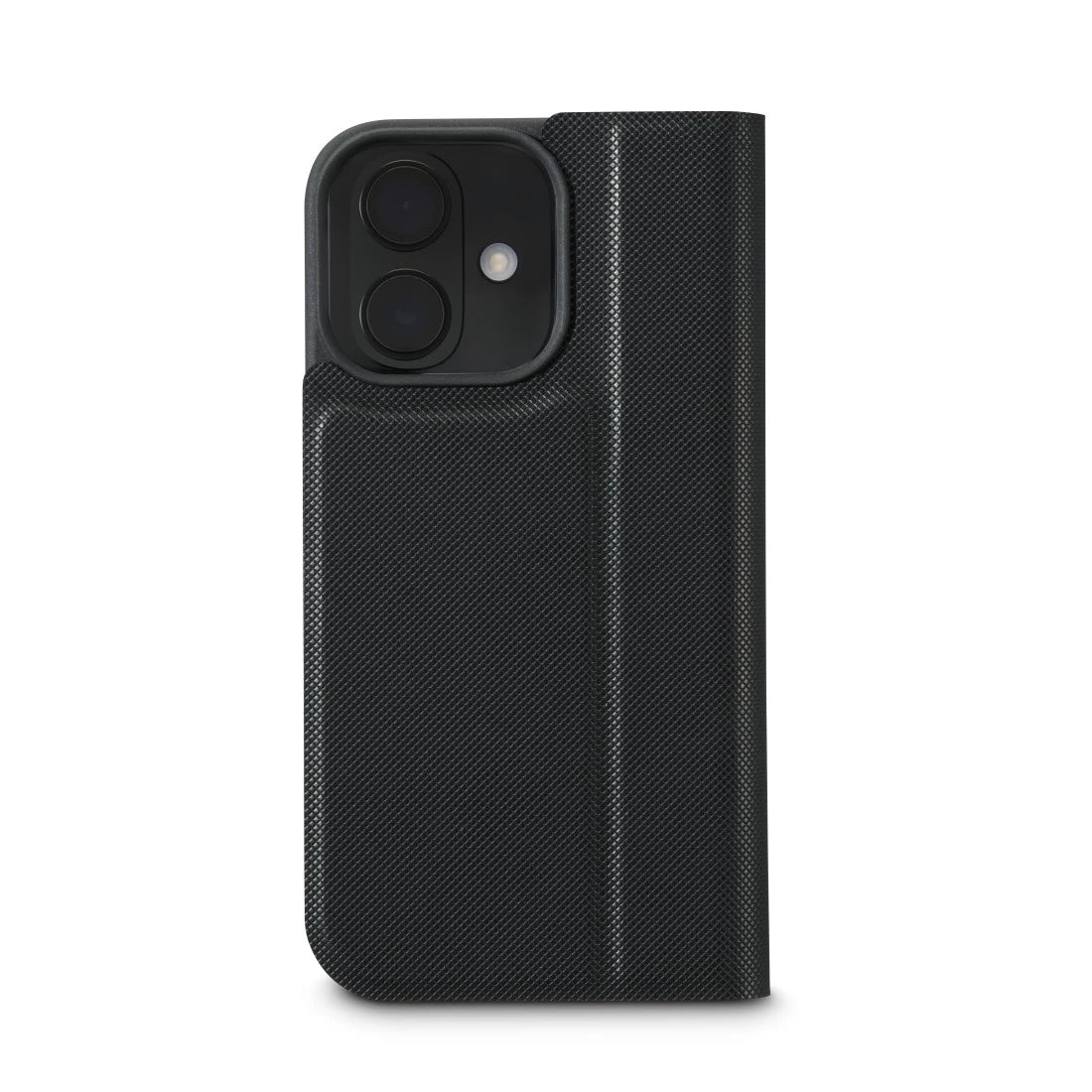 Hama Booklet Daily Protect Folio – für Apple iPhone 16 Plus, mit Ständer, 2 Kartenfächer, PU+TPU, Schwarz