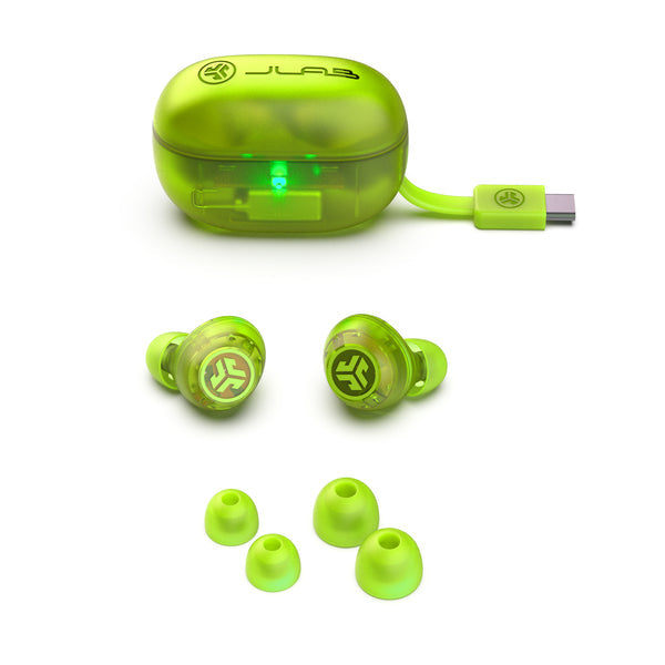 JLab Go Pop ANC TWS In-Ear – Stereo, ANC, mit Ladecase, Türkis, BT 5.3