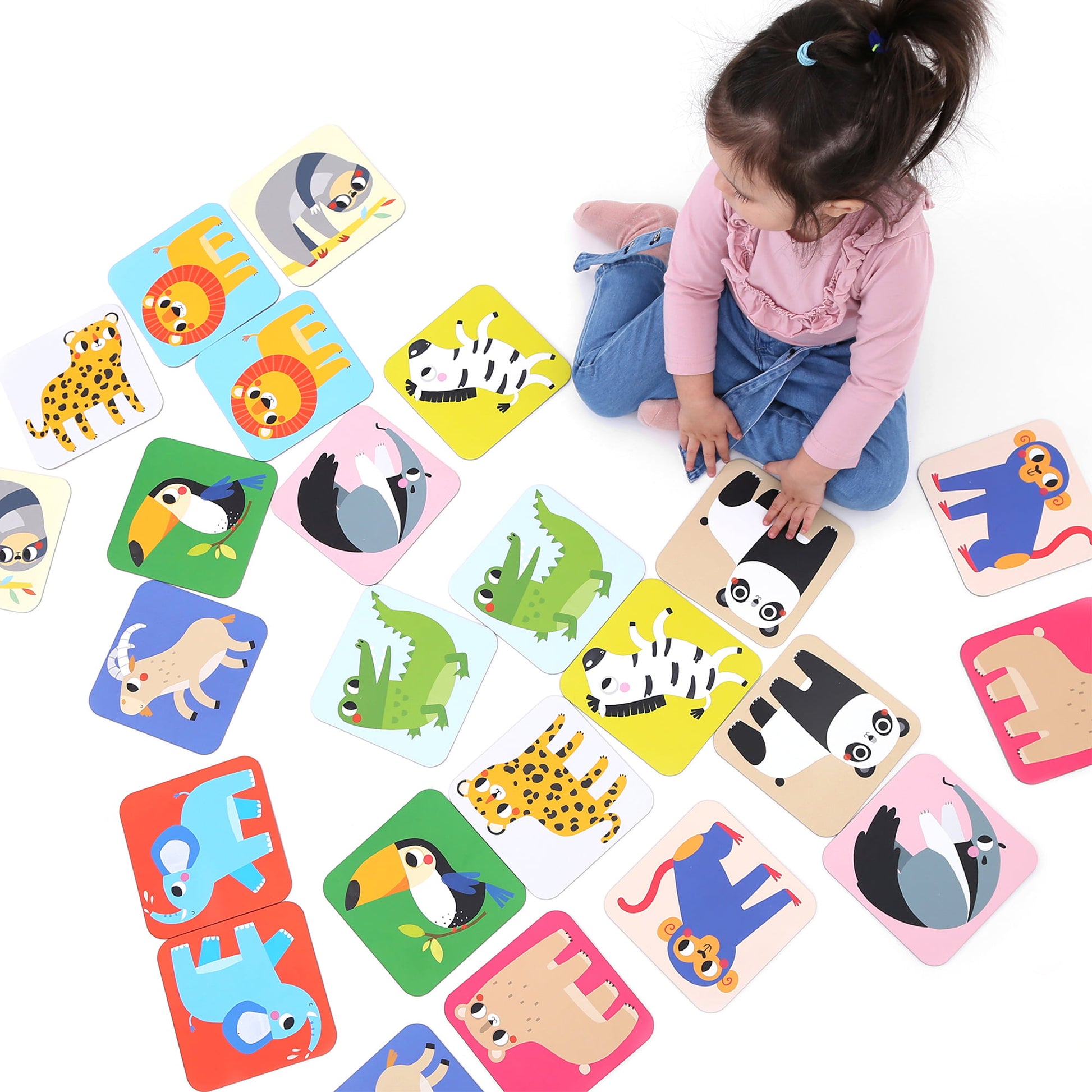 Banana Panda Suuuper Size Memory Spiel Wilde Tiere – Kartenspiel, 2–4 Spieler, ab 2 Jahren, 10 min