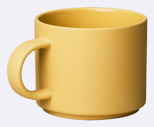 Chic-mic Good Mood Collection Tasse – 280 ml, Porzellan, Gelb, spülmaschinenfest, mikrowellengeeignet