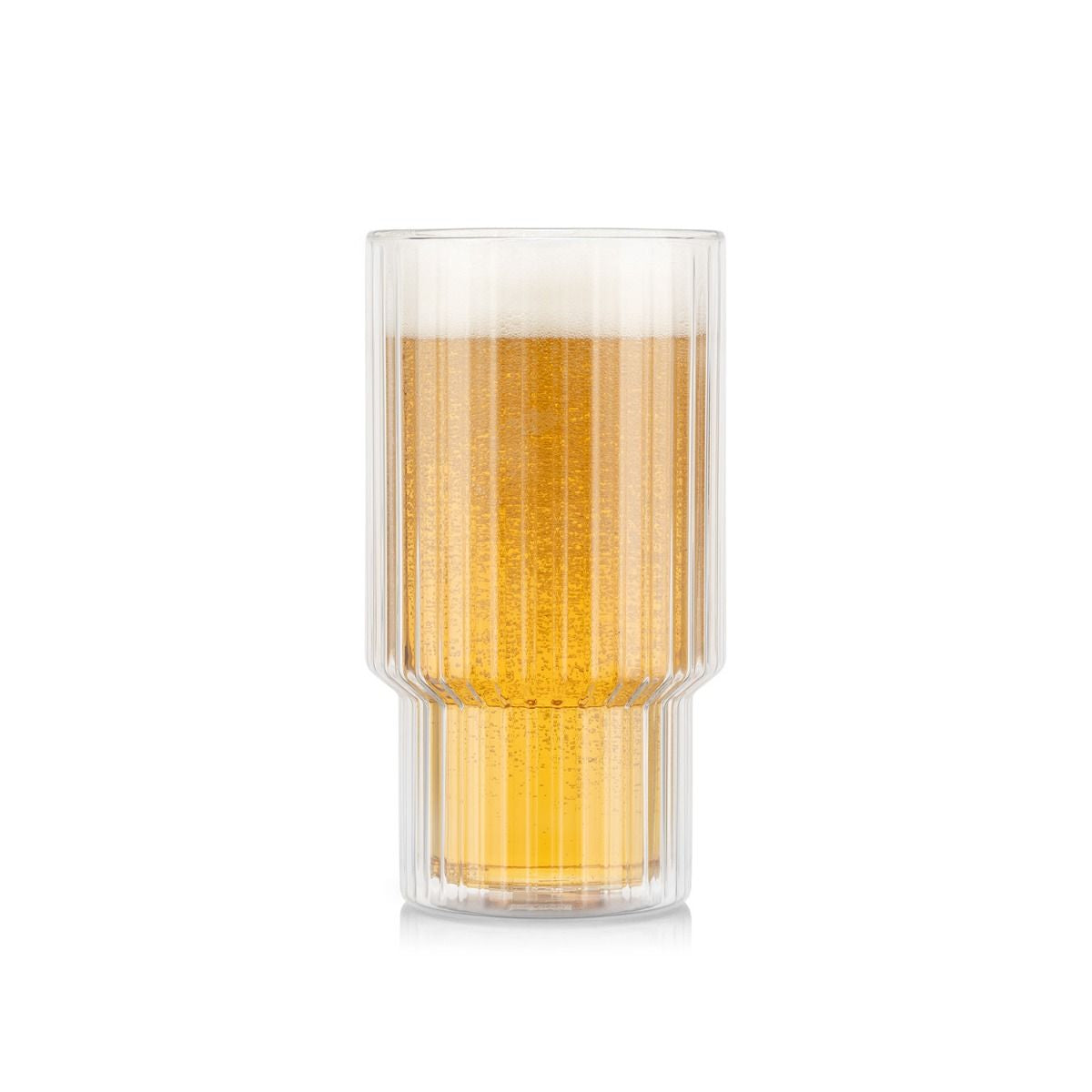 Bodum Navalia Doppelwandglas – 0,50 l, Borosilikatglas, transparent, doppelwandig, 2 Stück