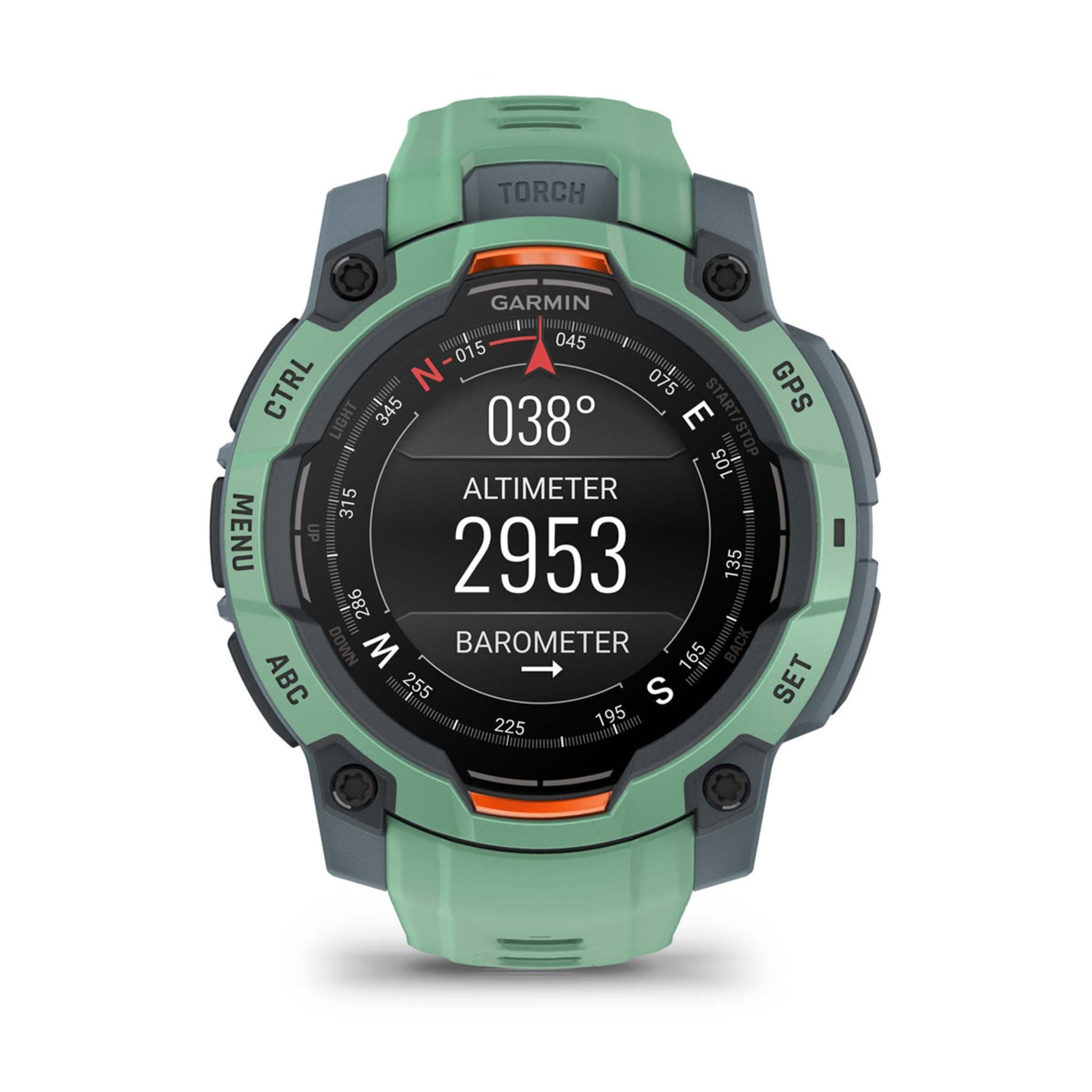 Garmin Instinct 3 – Smartwatch – 45 mm, 1,2", GPS, AMOLED, 10 ATM, Grün, Sportarmband