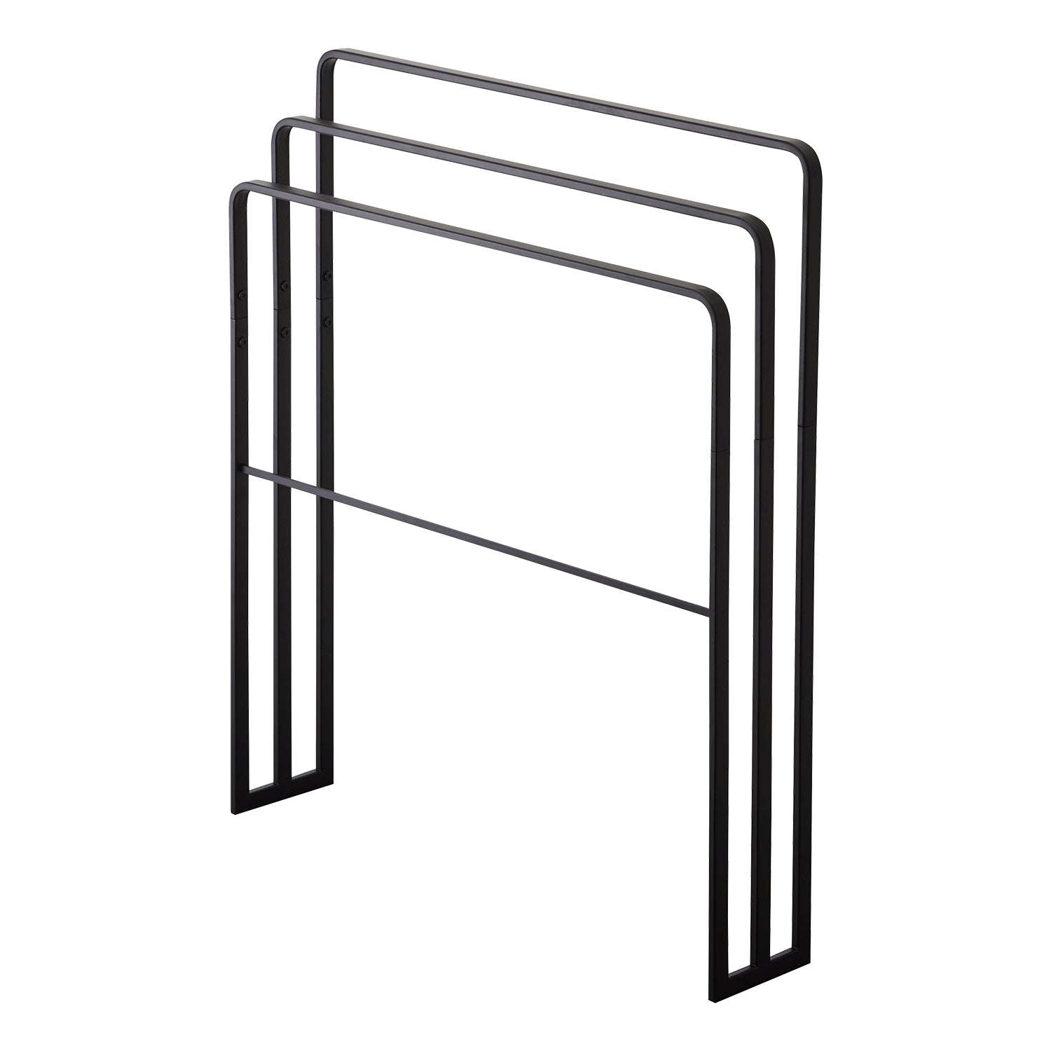 Yamazaki Handtuchständer TOWER – 14×70×81 cm, Stahl, Schwarz