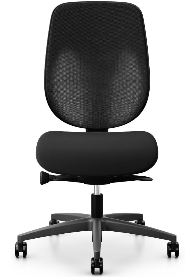Giroflex Bürostuhl 353 – Sitzhöhe 39–51 cm, 120 kg, Schwarz