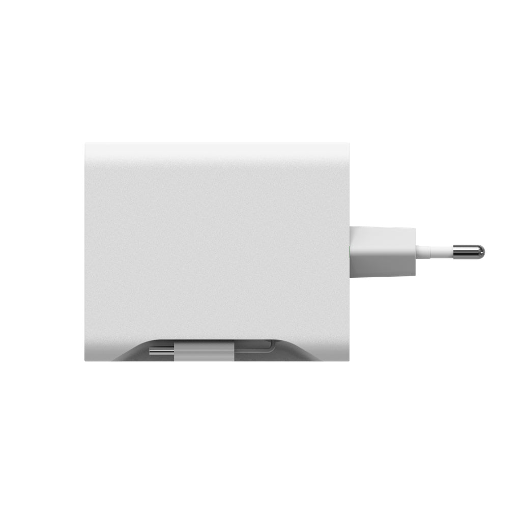 mophie Speedport 67 USB-Ladegerät 67 W – USB-C×2 – PD, GaN, EU-Stecker (Typ C) – Weiss