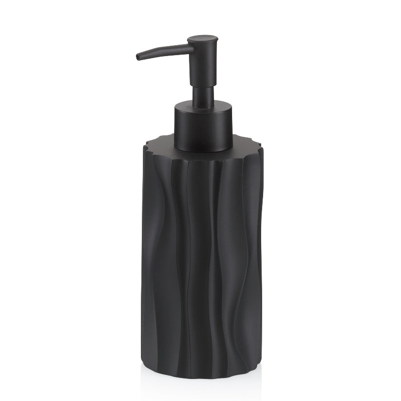 Kela Merida Seifenspender – Polyresin, schwarz, 200 ml