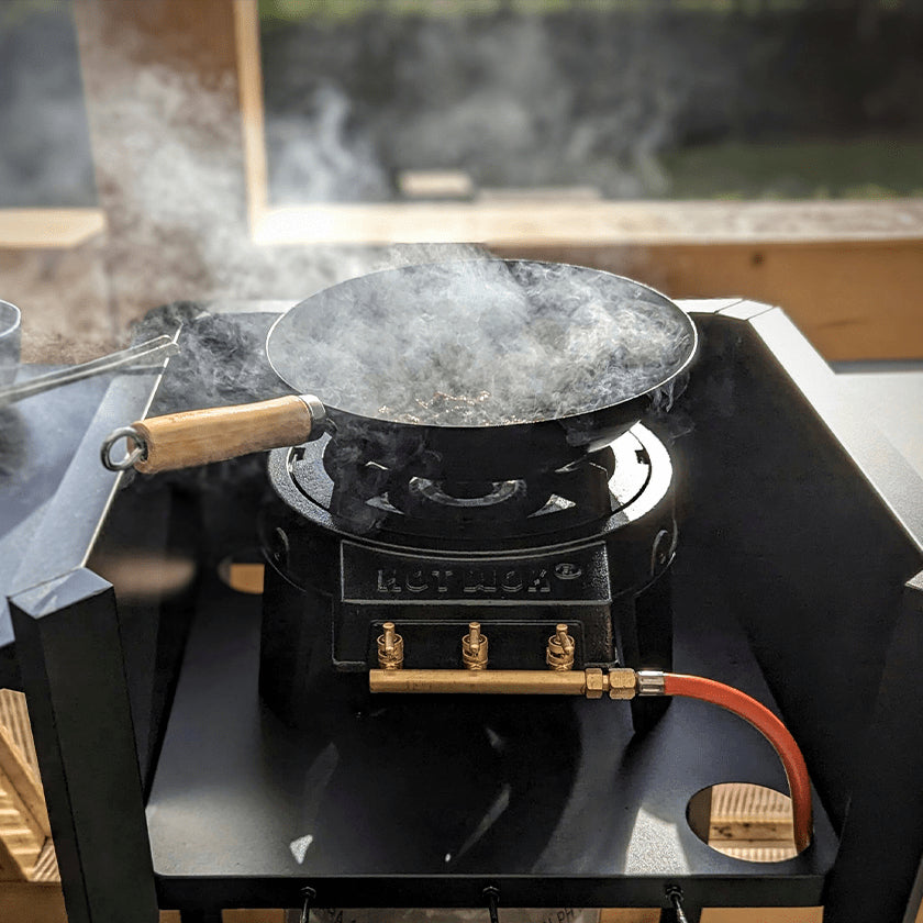 Hot Wok Gasgrill HW3812 – 12000 W, 1 Brenner, Gusseisen – Schwarz
