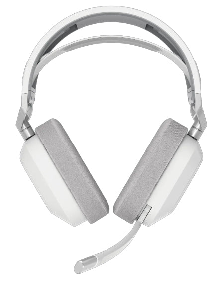Corsair HS80 MAX – Bluetooth 5.2 Gaming-Headset, 2,4 GHz Low-Latency – PS5/PC – Weiss