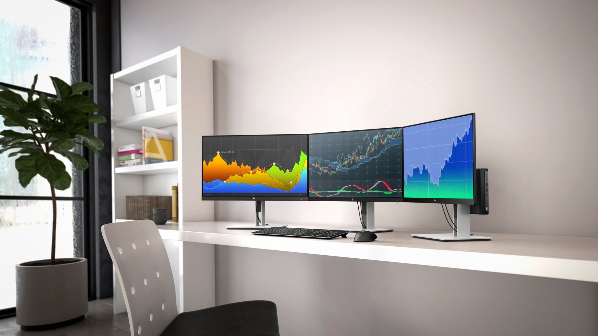 HP E24 G4 – Monitor, 23,8" 1920 × 1080 (Full HD), IPS, 60 Hz, 250 cd/m², VESA 100 × 100, Schwarz