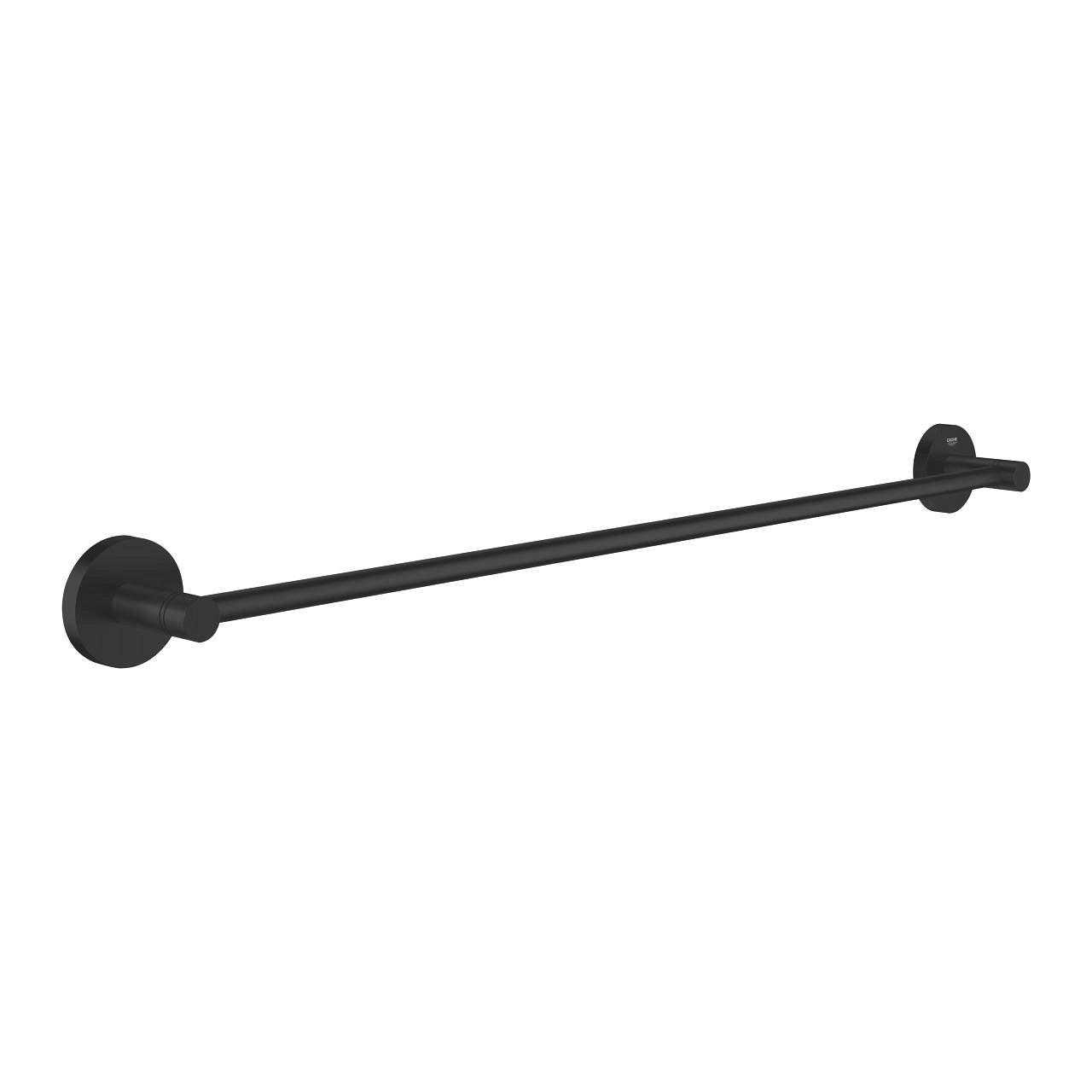 GROHE Handtuchhalter Start – 65,4 cm, Metall, 10 kg, Wandmontiert, Schwarz
