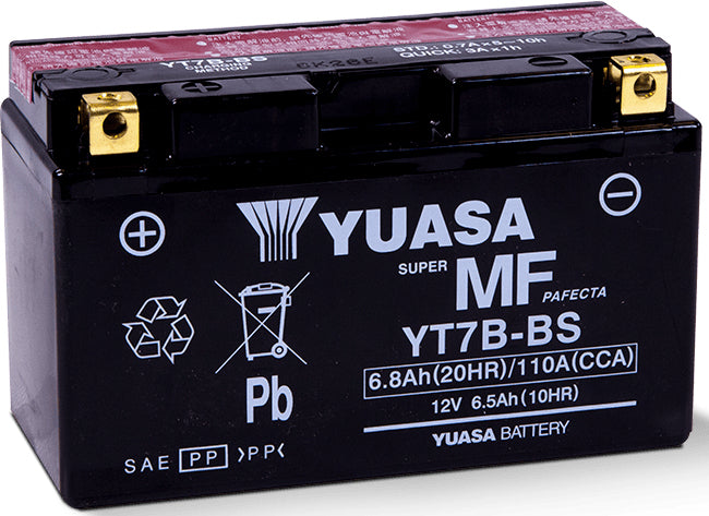Yuasa Ersatzakku YT7B-BS, Blei (VRLA), 12 V, 81,6 Wh – für Motorrad