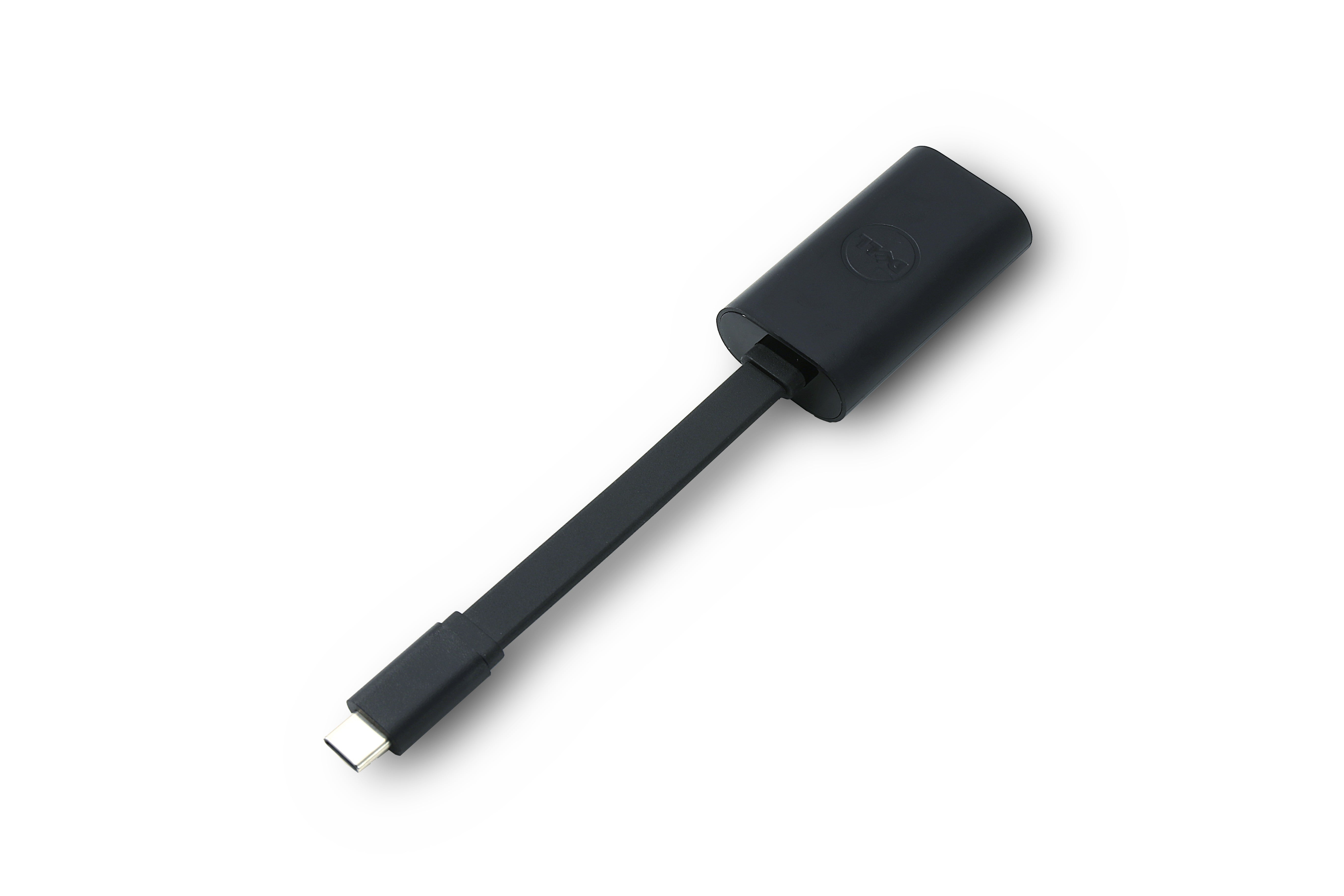 DELL SA224 Netzwerkadapter USB-C zu RJ-45 – 2,5 Gbit/s, für Windows 10/11 x64, Schwarz