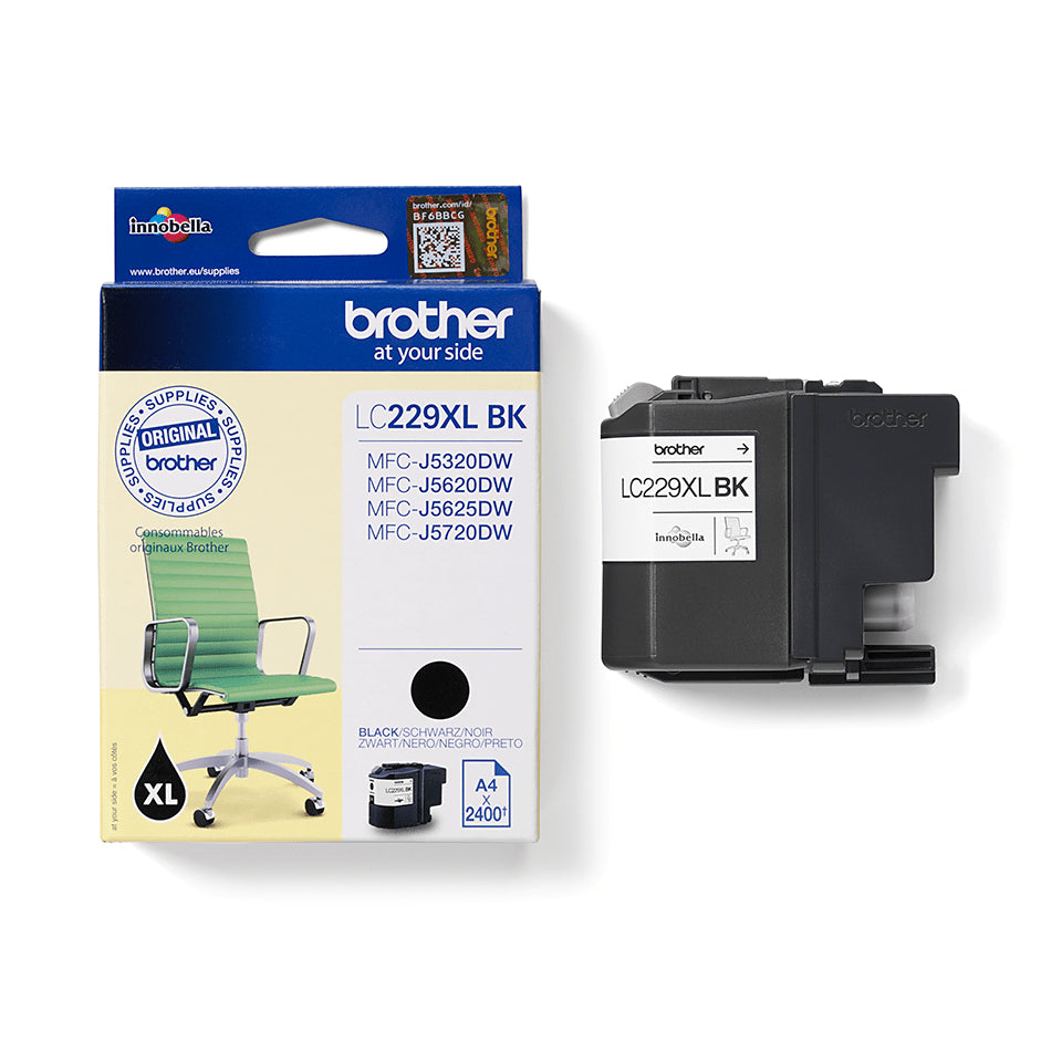 Brother Tintenpatrone LC229XL (LC229XLBK), Schwarz, XL – für BHS15