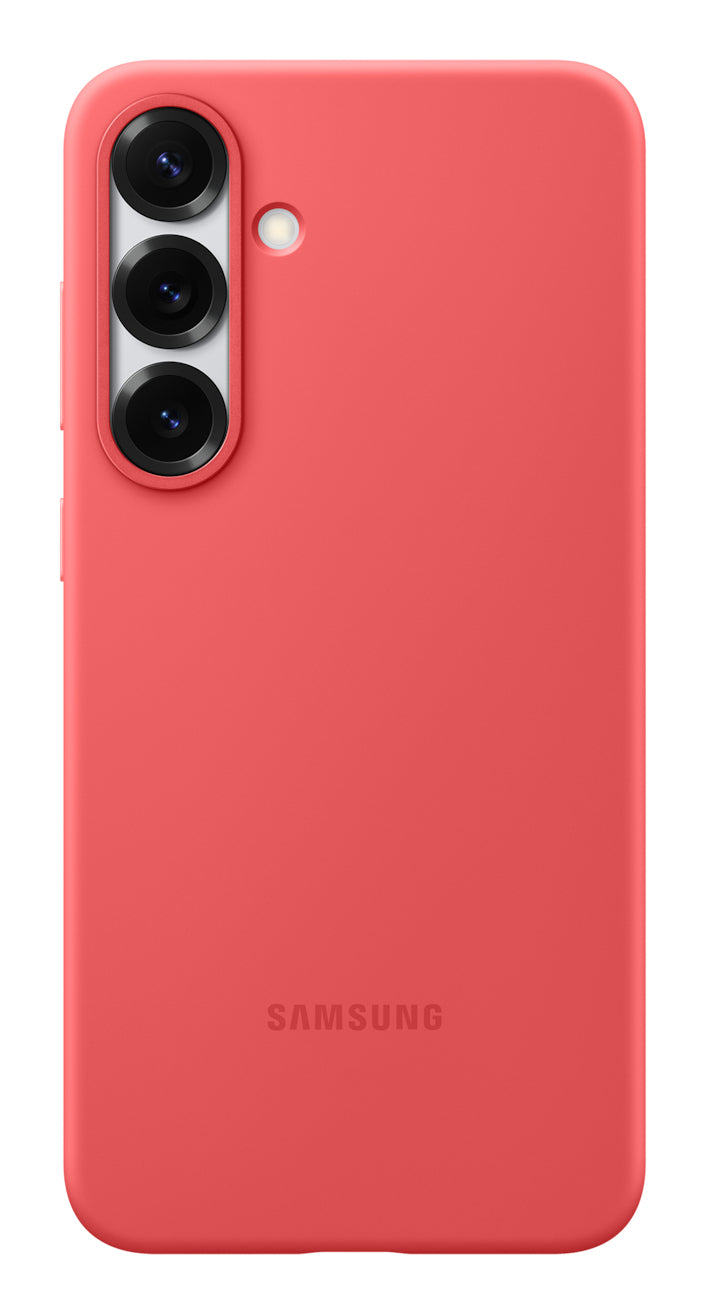 Samsung Backcover – für Samsung Galaxy S25+ – rot – Silikon, stossfest